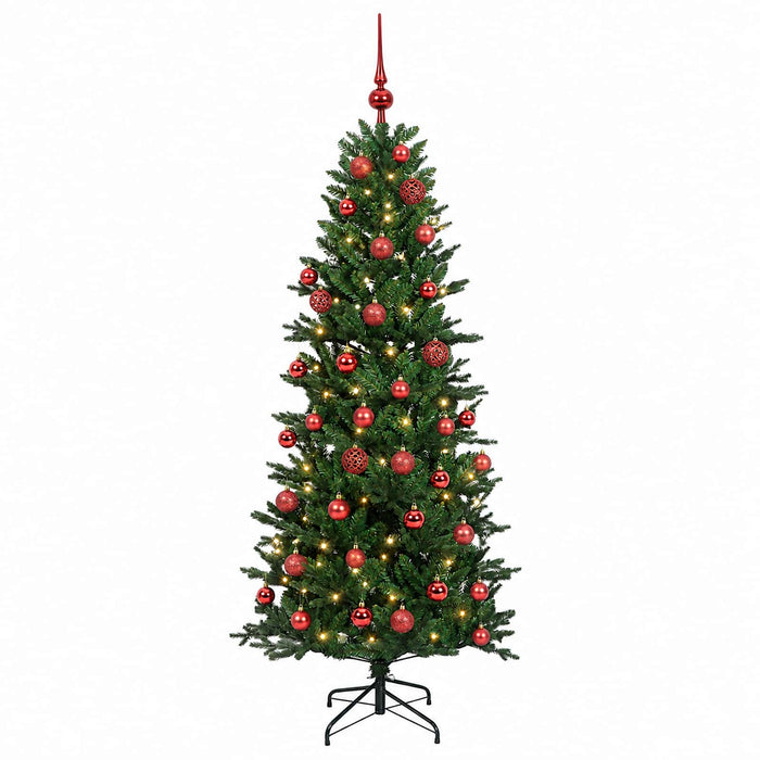 Brad de Crăciun artificial cu glob 150 cm 150 LED-uri Alb cald - WALTI WALTI
