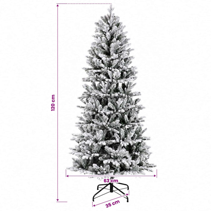 Brad de Crăciun artificial cu glob 120 cm 150 LED-uri Alb cald WALTI