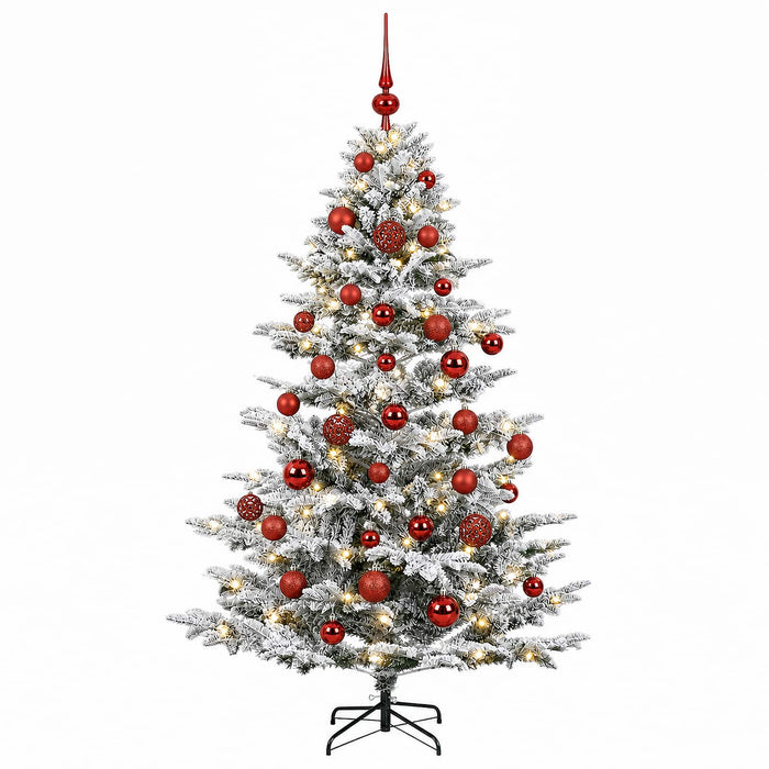 Brad de Crăciun artificial cu glob 150 cm 150 LED-uri Alb cald WALTI