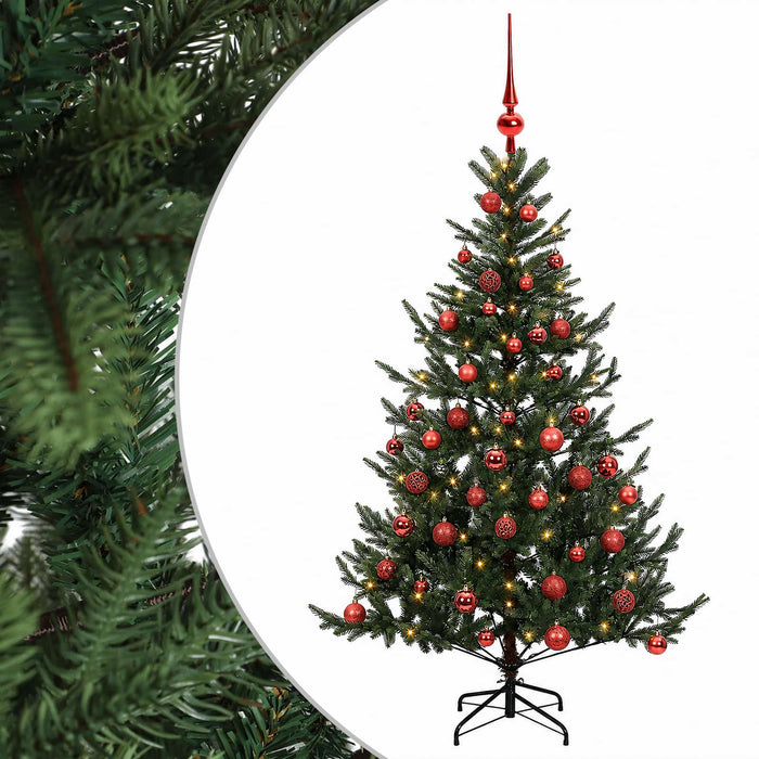 Brad de Crăciun artificial cu glob 120 cm 150 LED-uri Alb cald WALTI