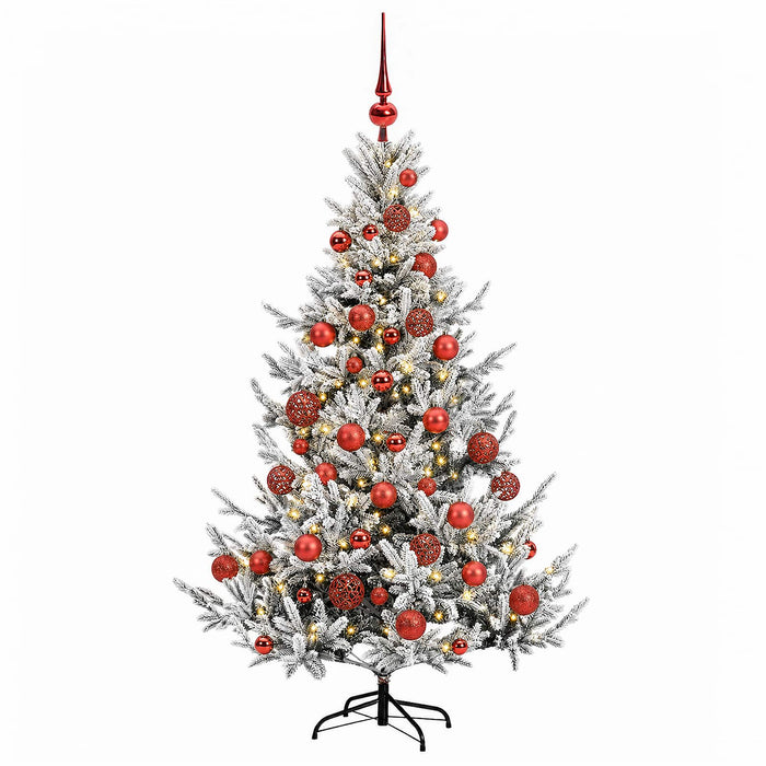 Brad de Crăciun artificial cu glob 150 cm 150 LED-uri Alb cald WALTI