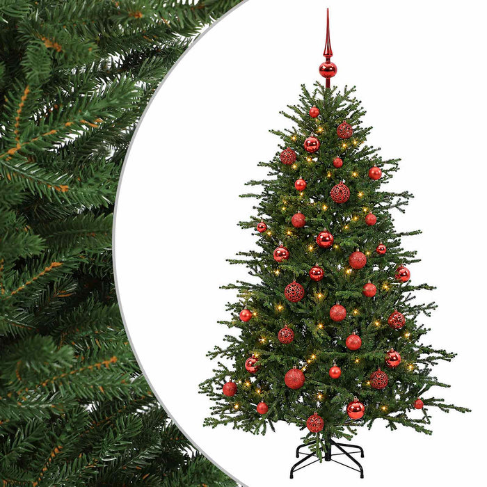 Brad de Crăciun artificial cu glob 150 cm 150 LED-uri Alb cald WALTI