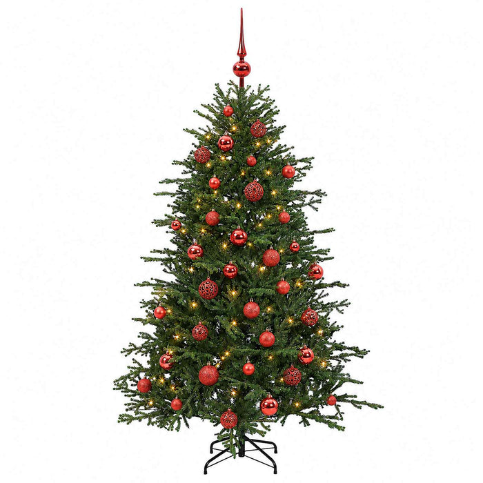 Brad de Crăciun artificial cu glob 150 cm 150 LED-uri Alb cald WALTI