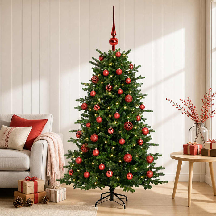 Brad de Crăciun artificial cu glob 150 cm 150 LED-uri Alb cald WALTI