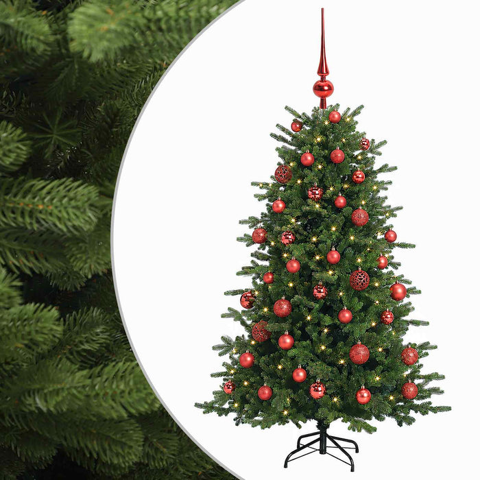 Brad de Crăciun artificial cu glob 150 cm 150 LED-uri Alb cald WALTI