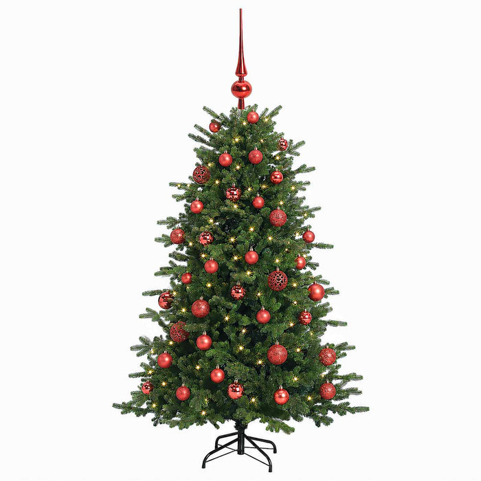 Brad de Crăciun artificial cu glob 150 cm 150 LED-uri Alb cald WALTI