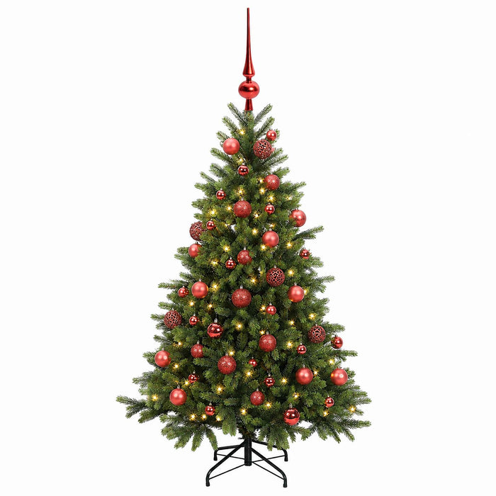 Brad de Crăciun artificial cu glob 150 cm 150 LED-uri Alb cald WALTI