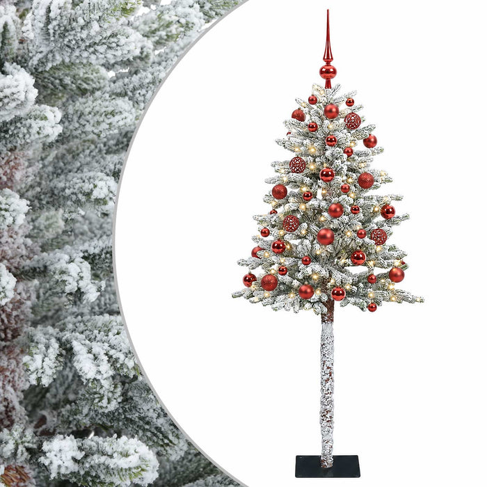 Brad de Crăciun artificial cu globuri 150 cm 150 LED-uri - WALTI WALTI