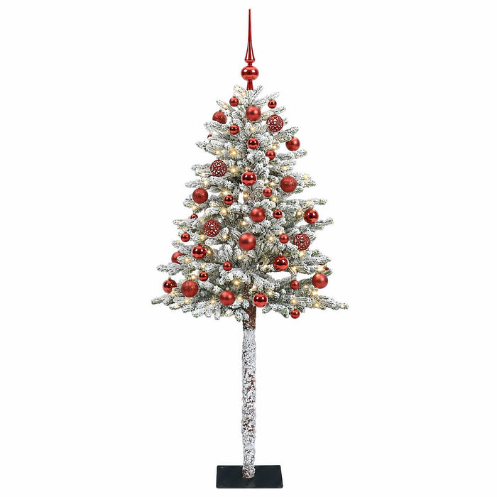 Brad de Crăciun artificial cu globuri 150 cm 150 LED-uri - WALTI WALTI