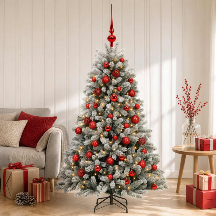 Brad de Crăciun artificial cu globuri 120 cm 150 LED-uri - WALTI WALTI