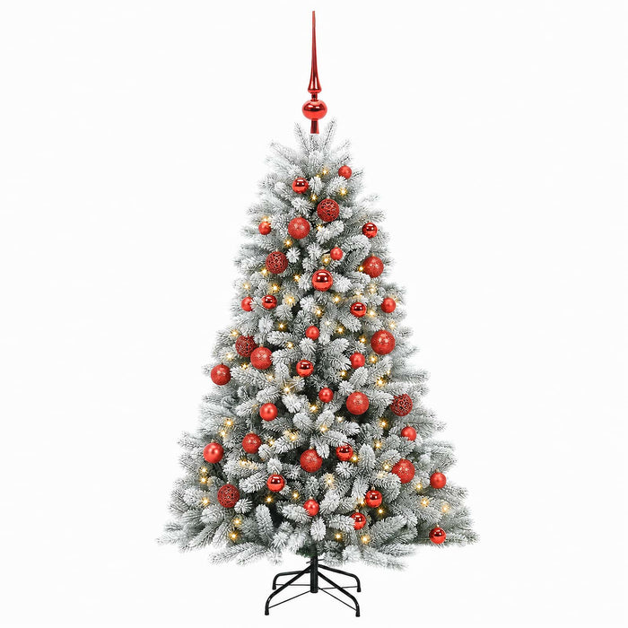 Brad de Crăciun artificial cu globuri 120 cm 150 LED-uri - WALTI WALTI