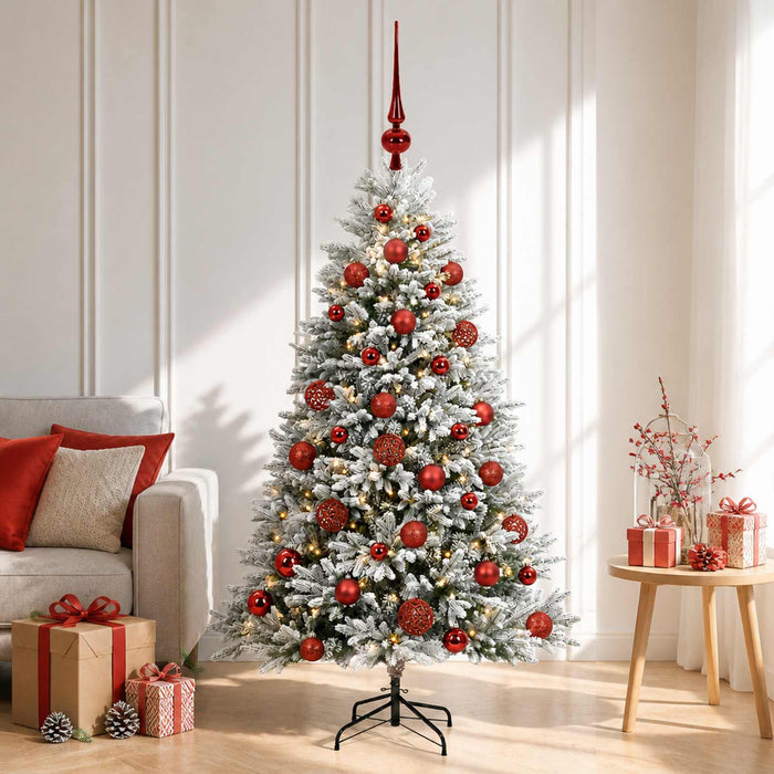Brad de Crăciun artificial cu globuri 120 cm 150 LED-uri - WALTI WALTI