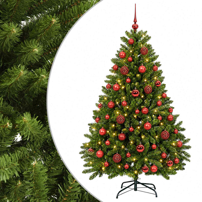 Brad de Crăciun artificial, verde deschis, cu globuri 120 cm - WALTI WALTI
