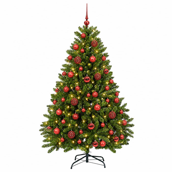 Brad de Crăciun artificial, verde deschis, cu globuri 120 cm - WALTI WALTI