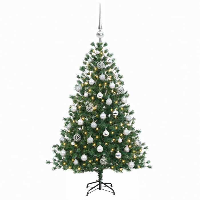 Brad de Crăciun artificial cu glob 150 cm 150 LED-uri Alb cald WALTI