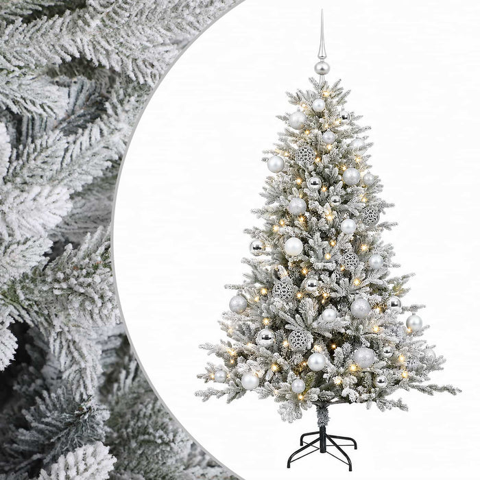 Brad de Crăciun artificial cu glob 120 cm 150 LED-uri Alb cald WALTI