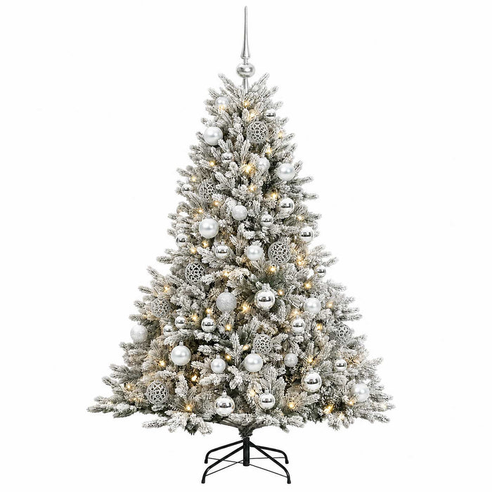 Brad de Crăciun artificial cu glob 120 cm 150 LED-uri Alb cald WALTI