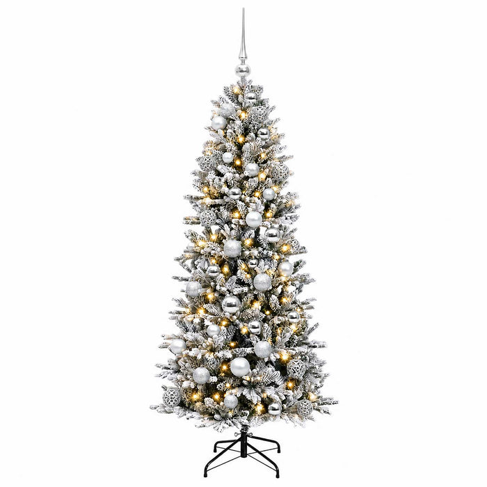 Brad de Crăciun artificial cu glob 120 cm 150 LED-uri Alb cald WALTI