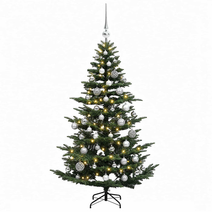 Brad de Crăciun artificial cu glob 150 cm 150 LED-uri Alb cald - WALTI WALTI