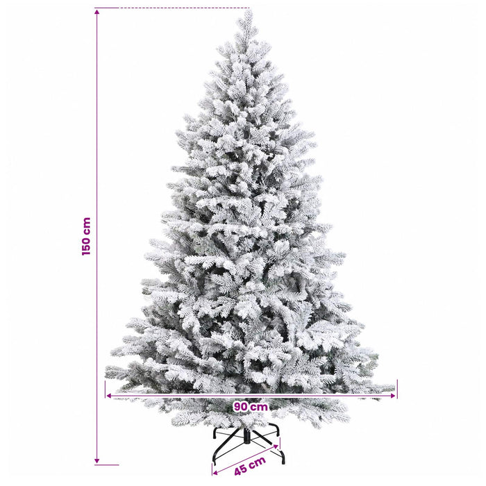 Brad de Crăciun artificial cu globuri 150 cm 150 LED-uri WALTI