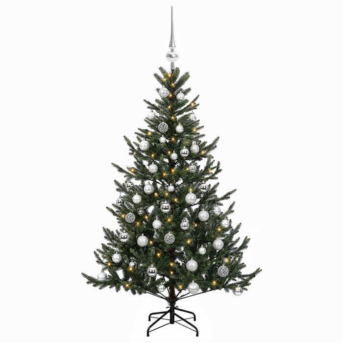 Brad de Crăciun artificial cu glob 120 cm 150 LED-uri Alb cald WALTI