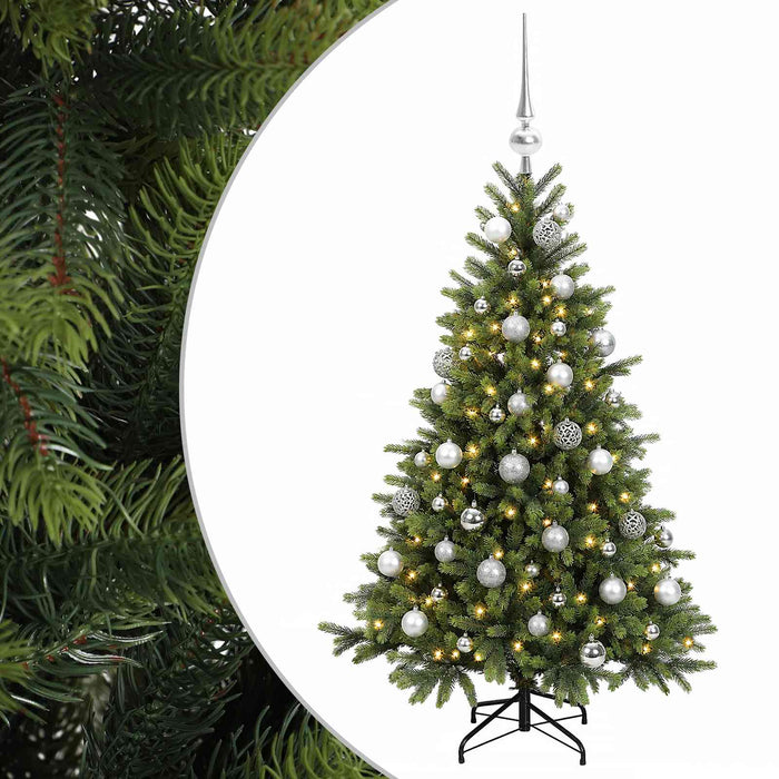 Brad de Crăciun artificial cu glob 150 cm 150 LED-uri Alb cald WALTI