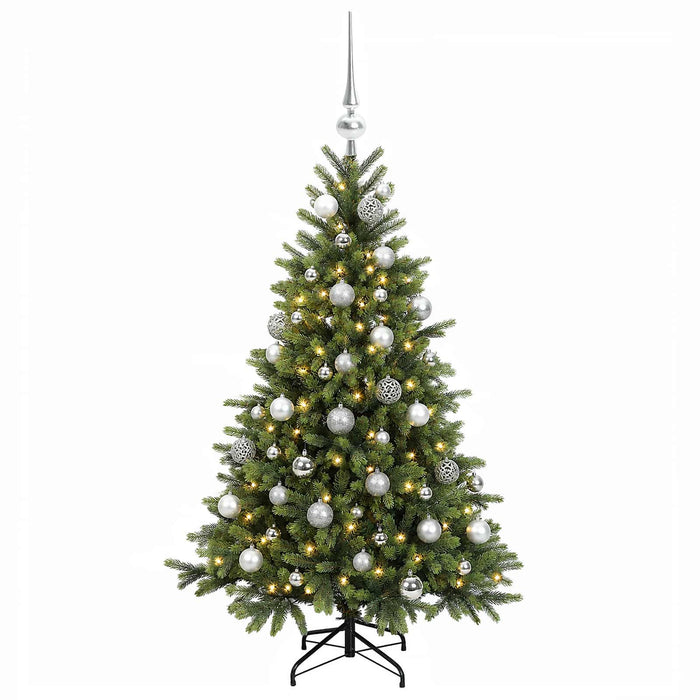 Brad de Crăciun artificial cu glob 150 cm 150 LED-uri Alb cald WALTI