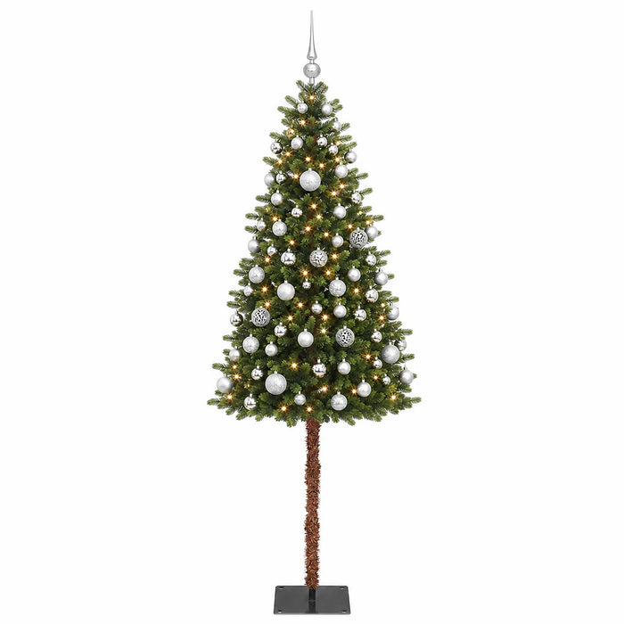 Brad de Crăciun artificial cu globuri 150 cm 150 LED-uri - WALTI WALTI