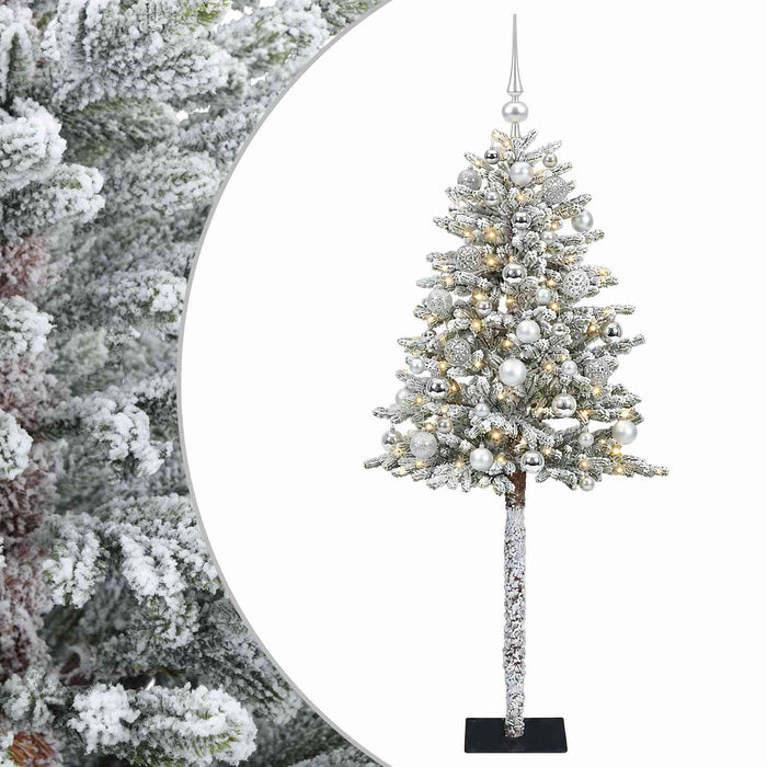 Brad de Crăciun artificial cu globuri 120 cm 150 LED-uri - WALTI WALTI