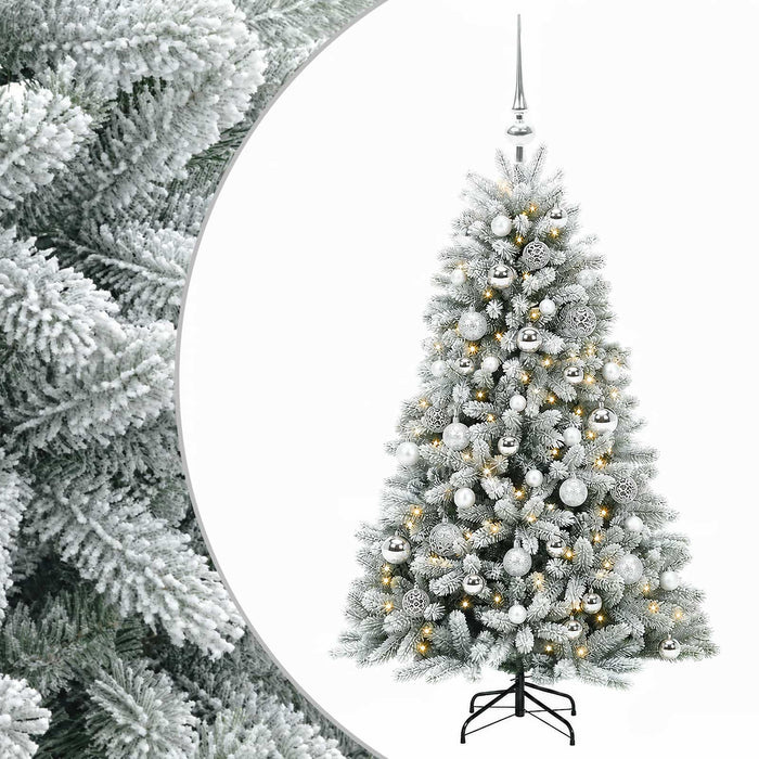 Brad de Crăciun artificial cu globuri 120 cm 150 LED-uri - WALTI WALTI