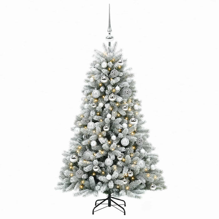 Brad de Crăciun artificial cu globuri 120 cm 150 LED-uri - WALTI WALTI