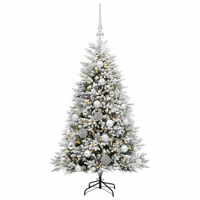 Brad de Crăciun artificial cu globuri 120 cm 150 LED-uri - WALTI WALTI