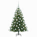 Brad de Crăciun artificial cu glob 150 cm 150 LED-uri Alb cald - WALTI WALTI