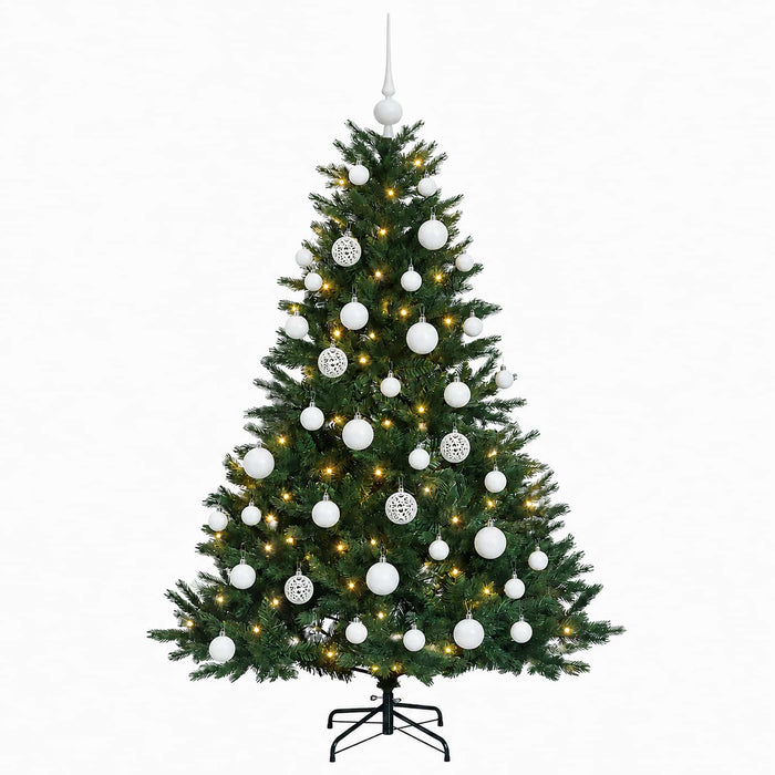 Brad de Crăciun artificial cu glob 120 cm 150 LED-uri Alb cald WALTI