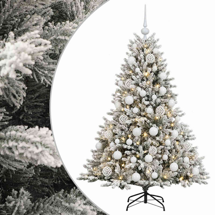 Brad de Crăciun artificial cu glob 150 cm 150 LED-uri Alb cald WALTI