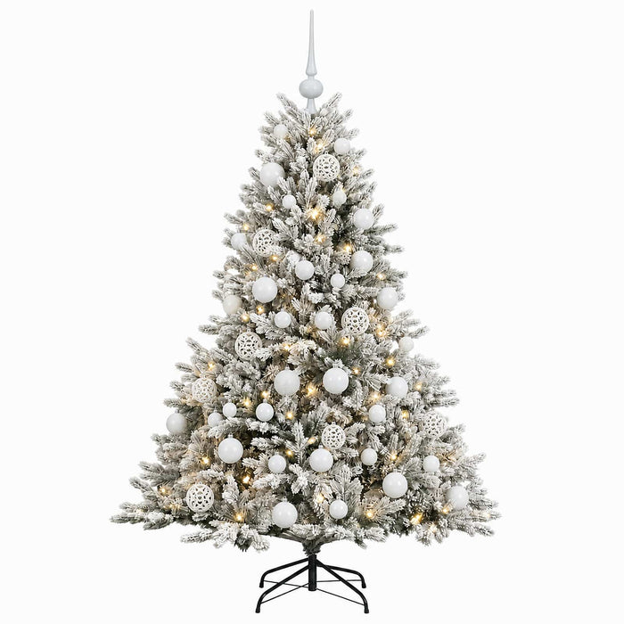 Brad de Crăciun artificial cu glob 150 cm 150 LED-uri Alb cald WALTI
