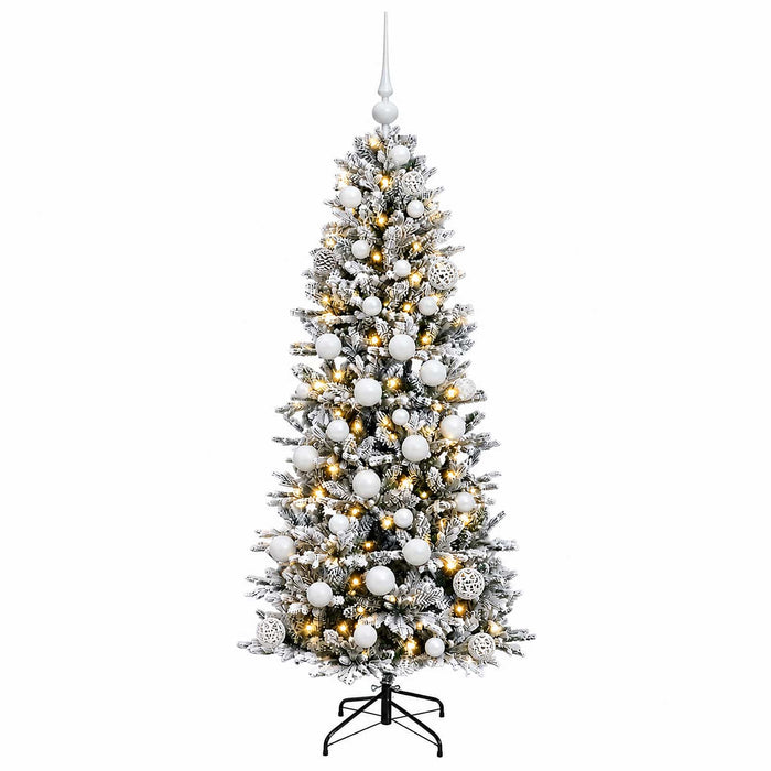 Brad de Crăciun artificial cu glob 120 cm 150 LED-uri Alb cald WALTI