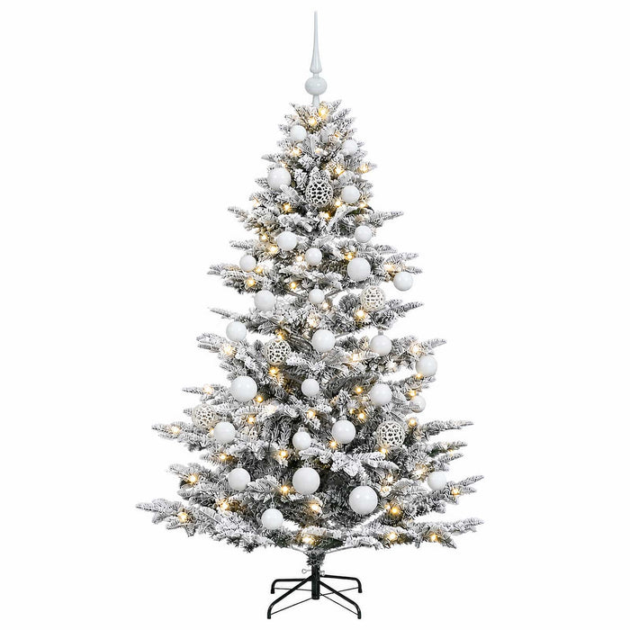 Brad de Crăciun artificial cu glob 150 cm 150 LED-uri Alb cald WALTI