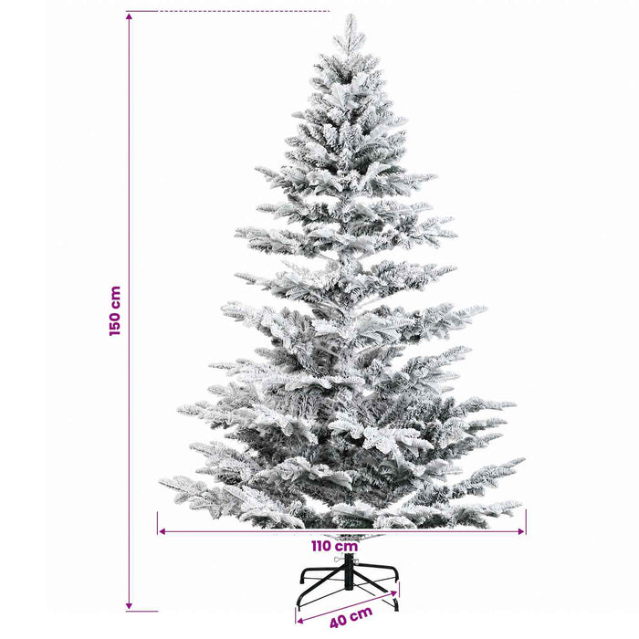 Brad de Crăciun artificial cu glob 150 cm 150 LED-uri Alb cald WALTI