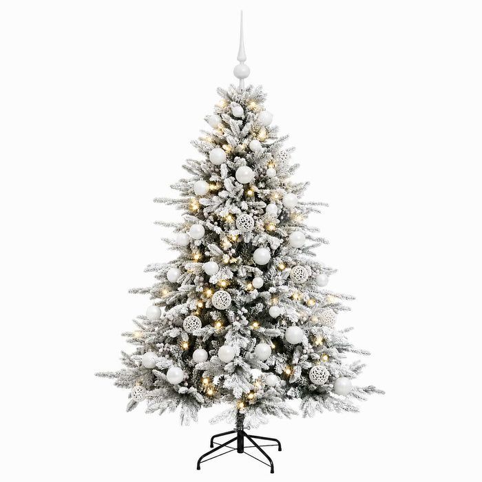 Brad de Crăciun artificial cu glob 150 cm 150 LED-uri Alb cald WALTI