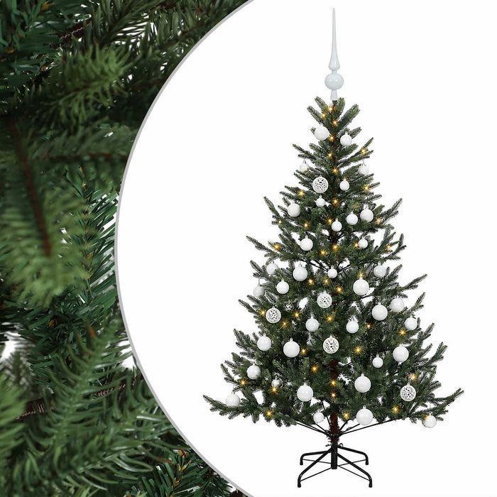 Brad de Crăciun artificial cu glob 120 cm 150 LED-uri Alb cald WALTI