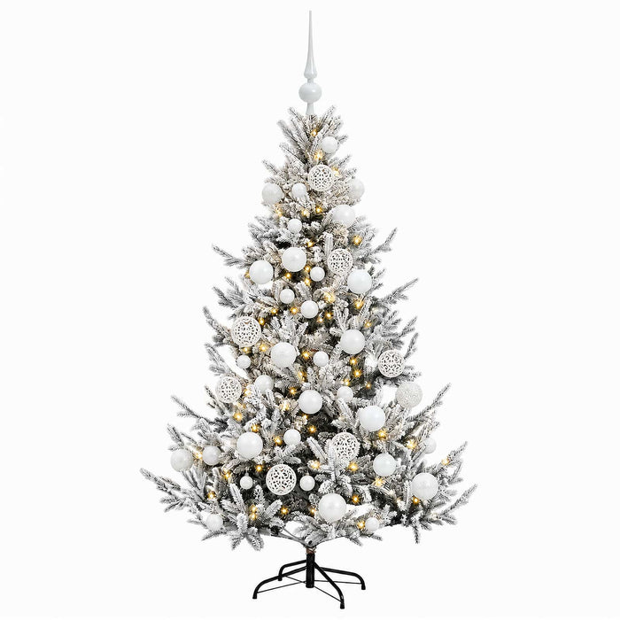 Brad de Crăciun artificial cu glob 150 cm 150 LED-uri Alb cald WALTI