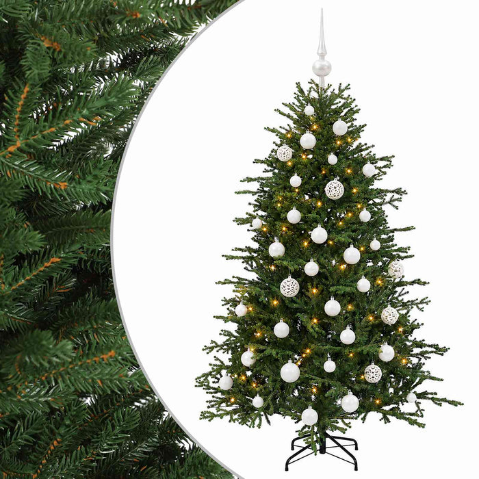 Brad de Crăciun artificial cu glob 150 cm 150 LED-uri Alb cald WALTI