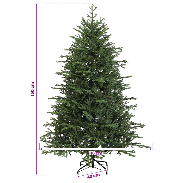 Brad de Crăciun artificial cu glob 150 cm 150 LED-uri Alb cald WALTI
