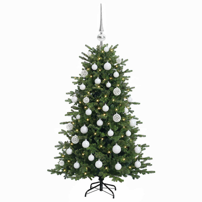 Brad de Crăciun artificial cu glob 120 cm 150 LED-uri Alb cald WALTI