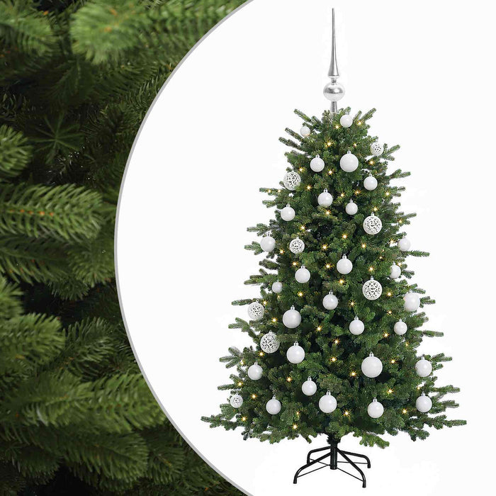 Brad de Crăciun artificial cu glob 150 cm 150 LED-uri Alb cald WALTI