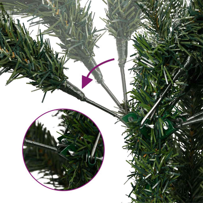Brad de Crăciun artificial cu glob 150 cm 150 LED-uri Alb cald WALTI