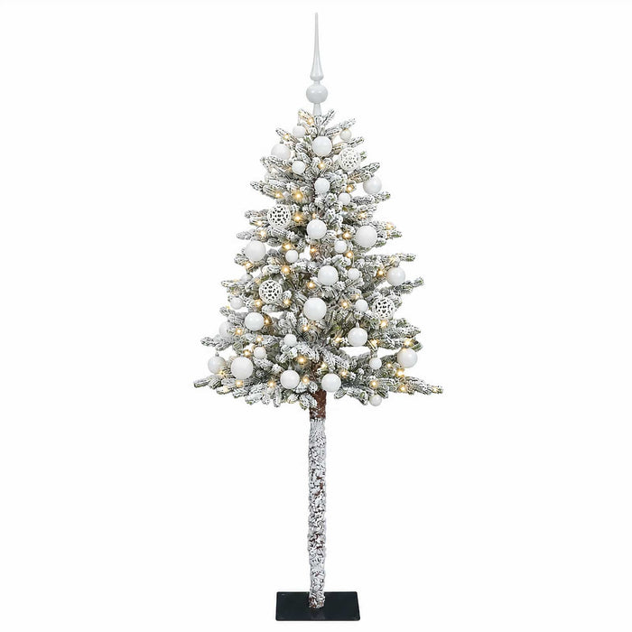 Brad de Crăciun artificial cu globuri 150 cm 150 LED-uri - WALTI WALTI