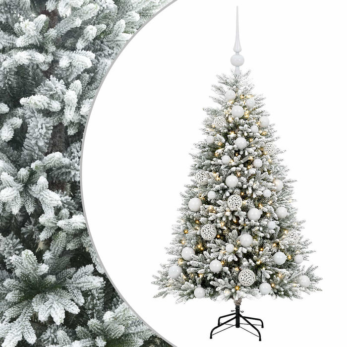 Brad de Crăciun artificial cu globuri 120 cm 150 LED-uri - WALTI WALTI