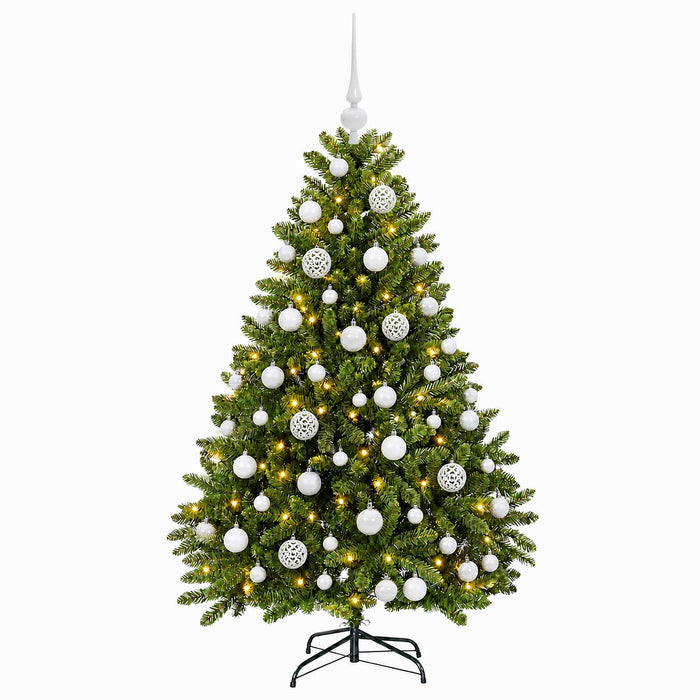 Brad de Crăciun artificial, verde deschis, cu globuri 120 cm - WALTI WALTI